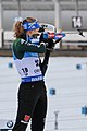 Standing phase at the 2018 Biathlon World Cup in Oberhof.