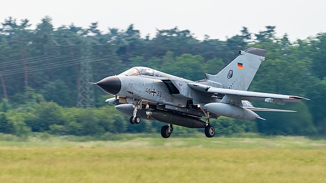 Panavia Tornado IDS (reg. 46+22) of the German Air Force at ILA Berlin Air Show 2016.