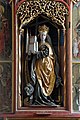 English: Carved figurine of Saint Helena with the church model in the main altar Deutsch: Schnitzfigur der Heiligen Helena mit dem Kirchenmodell im Hauptaltar