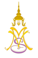 Monogram ganda Pangeran Mahkota Vajiralongkorn dan Ibu Suthida (2014 - 2016)