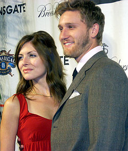 Aaron Staton med sin fru Connie Fletcher 2008