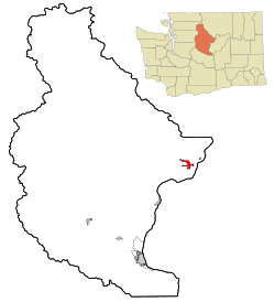 Location of Chelan, Washington