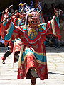 Seigneur de la mort pendant Tsechu, au Bhoutan