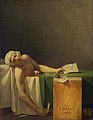 Jacques Louis David, Mrtvi Marat, 1793., ulje na platnu, 162 x 128 cm, Kraljevski muzej u Bruxellesu