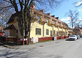 Gamla Enskedes radhus typhus I, så kallade "engelska radhus".