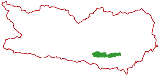 Lage der Sattnitz in Kärnten