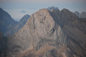 Vue de la face nord-est des Plattspitzen.