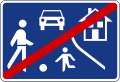 verkehrsberuhigte Zone Ende