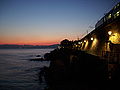 Italiano: Tramonto sulla passeggiata Anita Garibaldi a Nervi (GE)