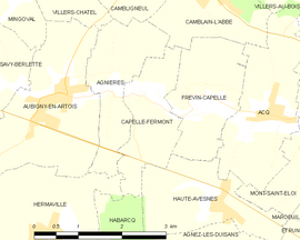 Mapa obce Capelle-Fermont