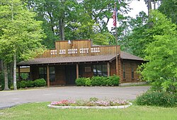 The City Hall of Cut and Shoot, Texas