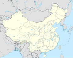 Mapa konturowa Chin, na dole znajduje się punkt z opisem „Guiyang”