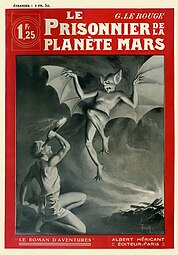 Couverture pour Le Prisonnier de la planète Mars (1908)