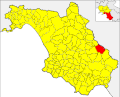 Map (within the Province of Salerno)