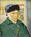 Self-Portrait with Bandaged Ear Vincent van Gogh (januar 1889) Courtauld Gallery