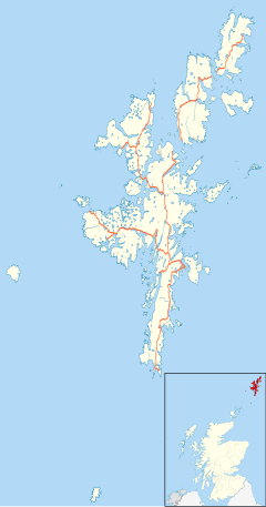 Uyeasound is located in Shetland