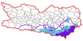 Map of the settlement area of Carinthian Slovenes (on a community level)