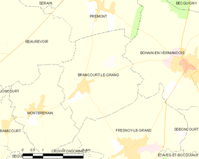 Poziția localității Brancourt-le-Grand