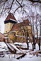 Biserica fortificată luterană săsească iarna