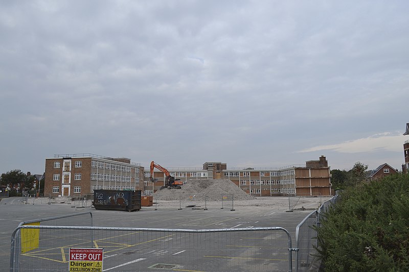 File:Demolition work continues at the Land Registry - Birkenhead House, East Beach, Lytham - 2 - geograph.org.uk - 3694114.jpg