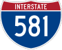 Interstate 581 marker