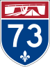 Autoroute 73 marker