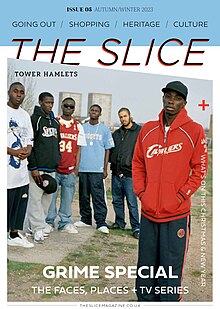 The front cover of the Autumn/Winter 2023 edition of The Slice magazine published by Social Streets.