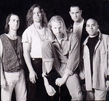 The original His Boy Elroy band in 1993. Left to right: Mario Rossi, Charlie Longhi, Johnny Fly, Scott Doyle, Forrest Breese