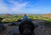 Cannon present in Gingee Fort