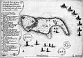 Image 40« Plan de l'isle de Gorée avec ses deux forts et le combat que nous avons rendu le premier du mois de novembre 1677 » (from History of Senegal)