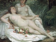 Gustave Courbet et Hector Hanoteau, Baigneuses (1858).