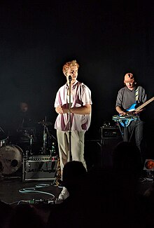 Les Louanges (Vincent Roberge) performing on stage