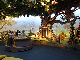 Pooh's Hunny Hunt, een trackless darkride in Tokyo Disneyland