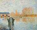 La Machine de Marly et le Barrage, 1875 par Alfred Sisley