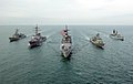 Image 30HMAS Anzac and HMAS Darwin with United States and British warships in late 2002 (from History of the Royal Australian Navy)