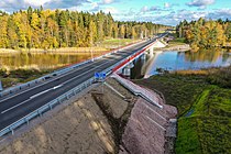 L'autoroute A121 dans le Raïon de Priozersk