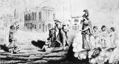 The Federal Street Theatre burnt in February 1798.