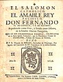 Sermón fúnebre de las exequias de "Don Fernando VI de Castilla y II de Navarra" editado por el Ayuntamiento de Pamplona (1759)