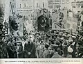 Image 44Proclamation of the Second Hellenic Republic in 1924. Crowds holding placards depicting Alexandros Papanastasiou, Georgios Kondylis and Alexandros Hatzikyriakos (from History of Greece)