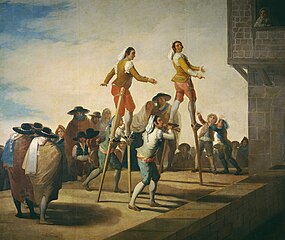 De steltlopers van Goya (ca. 1791)