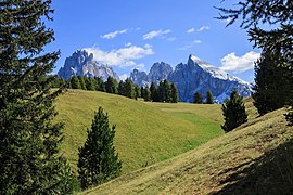 Sassolungo des de Santa Cristina Valgardena