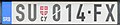 Car licenseplate (Subotica)