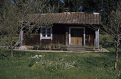 Torpstuga i Smedsbo. Ljungs socken, Östergötland.