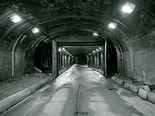 view of the inside of the Drammen Spiral tunnel