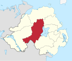 Mid Ulster shown within Northern Ireland