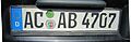 License plate (acronym=All Cops Are Bastards) (City of Aachen)