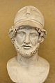 Image 30Marble bust of Pericles with a Corinthian helmet, Roman copy of a Greek original, Museo Chiaramonti, Vatican Museums; Pericles was a key populist political figure in the development of the radical Athenian democracy. (from Ancient Greece)