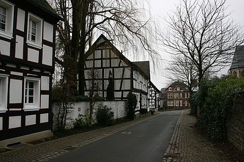 Der unter Denkmalschutz stehende Ortskern von Bödingen