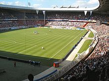 Photo du parc des princes un jour de match.