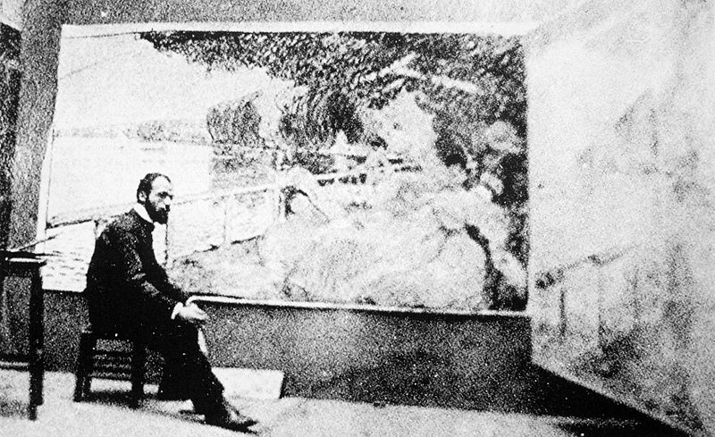 File:Robert Antoine Pinchon, 1906, in front of La Bouille (Restaurant champêtre de La Bouille), panel for L'Alhambra-Théâtre.jpg